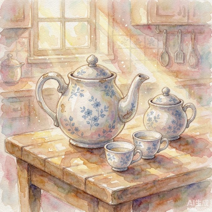小瓷茶壶的春天