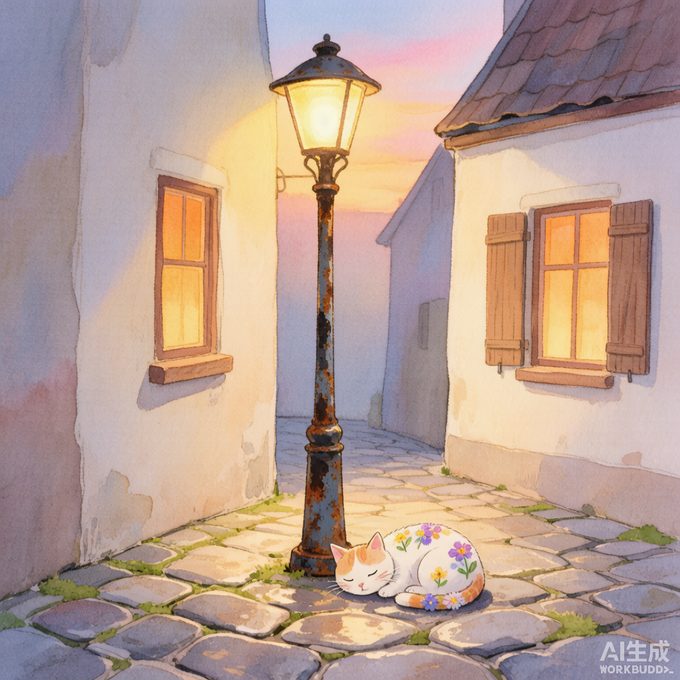 《老路灯》