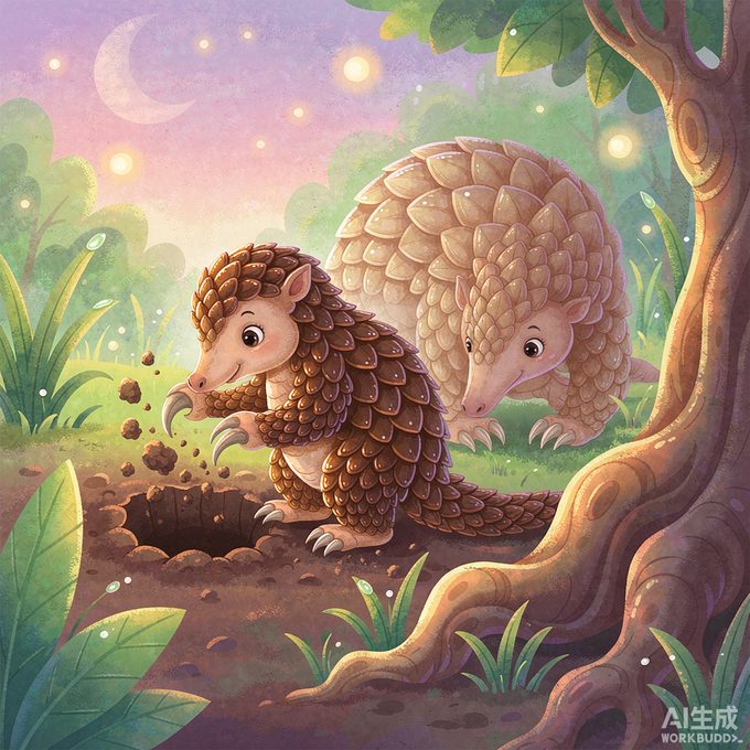 小穿山甲鳞鳞的月光小铲子
