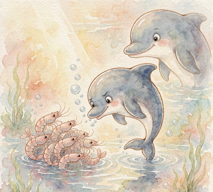 小海豚波波数小鱼