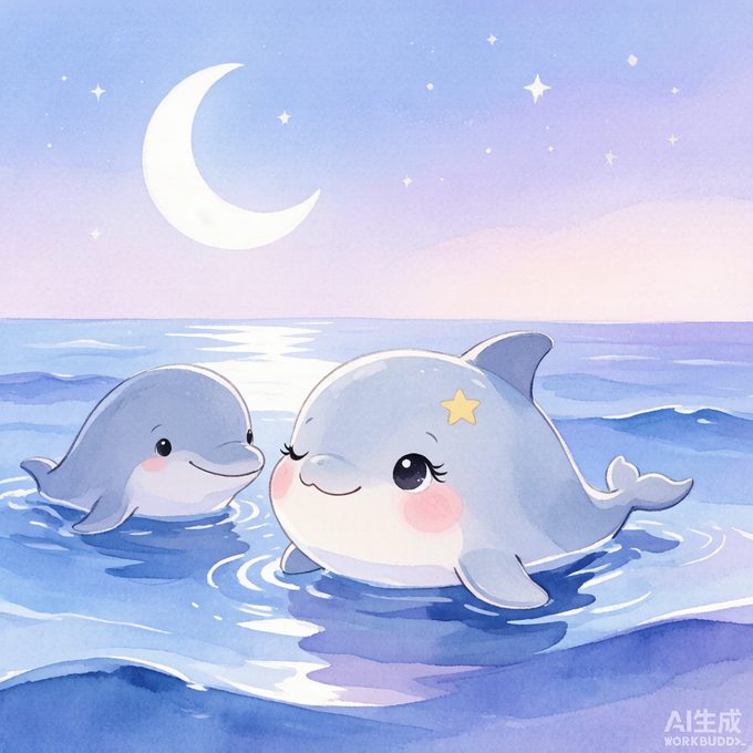 小海豚波波的月亮摇篮曲