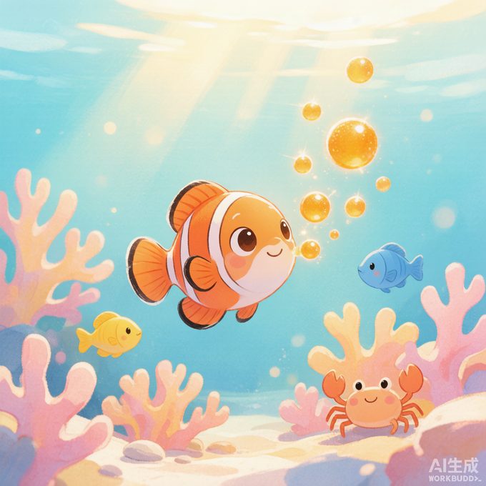小丑鱼橙橙的小橘子泡泡