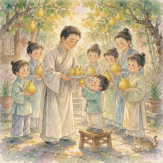 孔融让梨