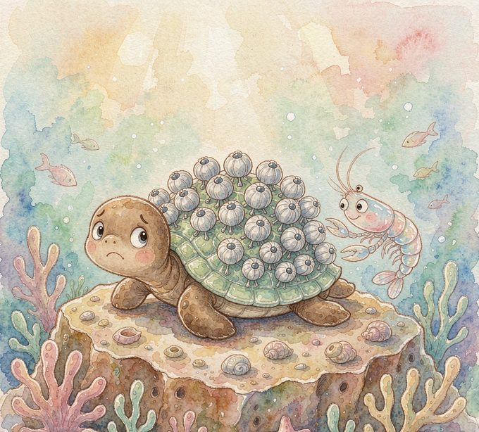小海龟点点的藤壶小客人