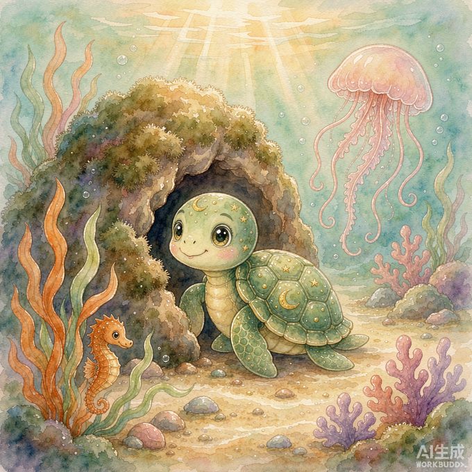 小海龟点点的隐形小斗篷