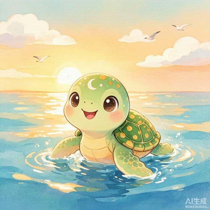 小海龟点点学换气
