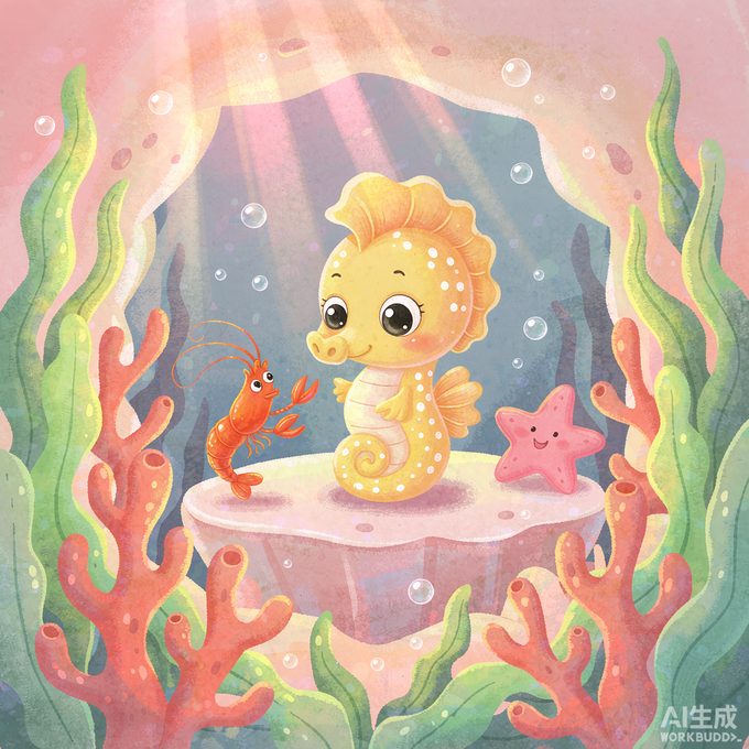 《小海马丁丁的洗澡小帮手》