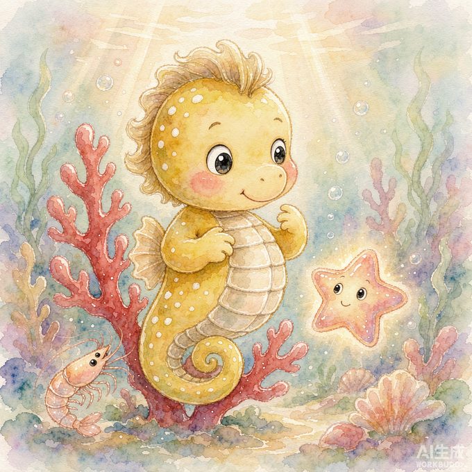 《小海马丁丁的硬硬小铠甲》