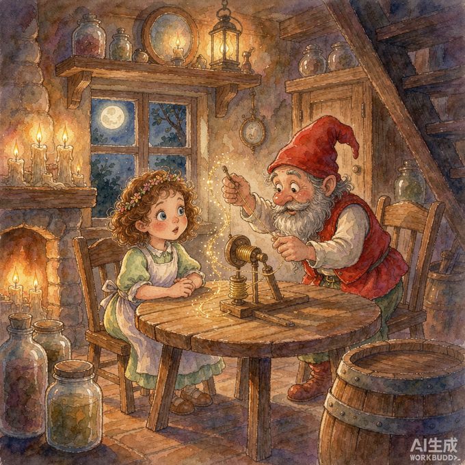 会纺金子的小矮人