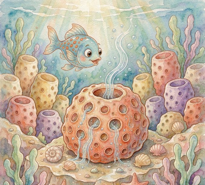 小海绵孔孔的房子