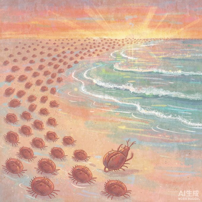 小马蹄蟹阿蓝的大潮夜