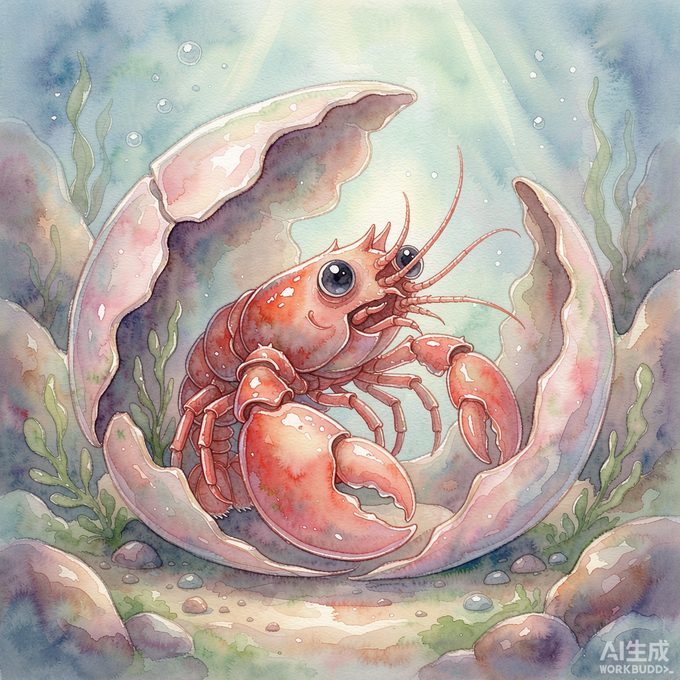 小龙虾壳壳的蜕壳夜