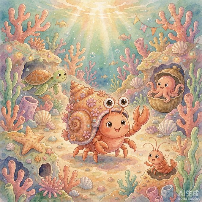 小寄居蟹可可的邻居节