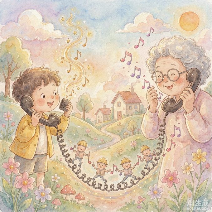 电话那么小，外婆的声音是怎么从里面跑出来的？