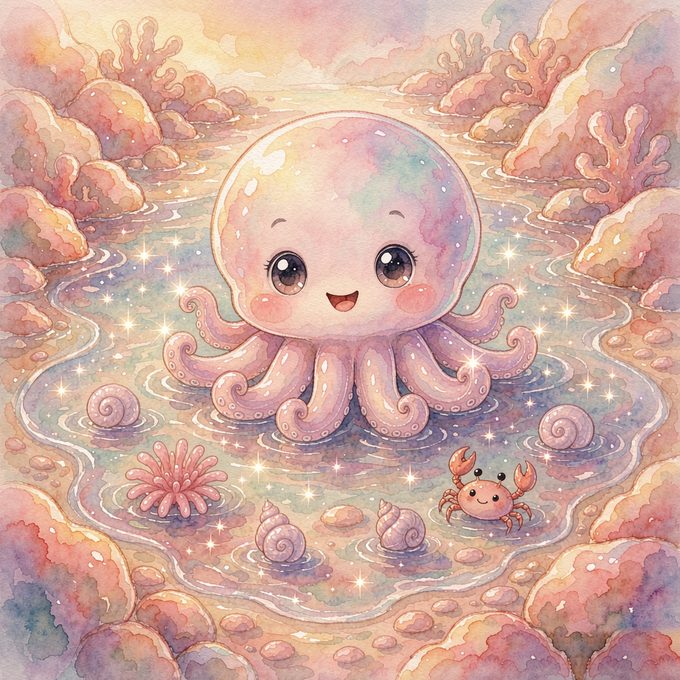 小章鱼奇奇的小水洼