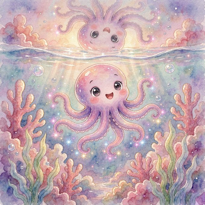 《小章鱼奇奇的水中小镜子》