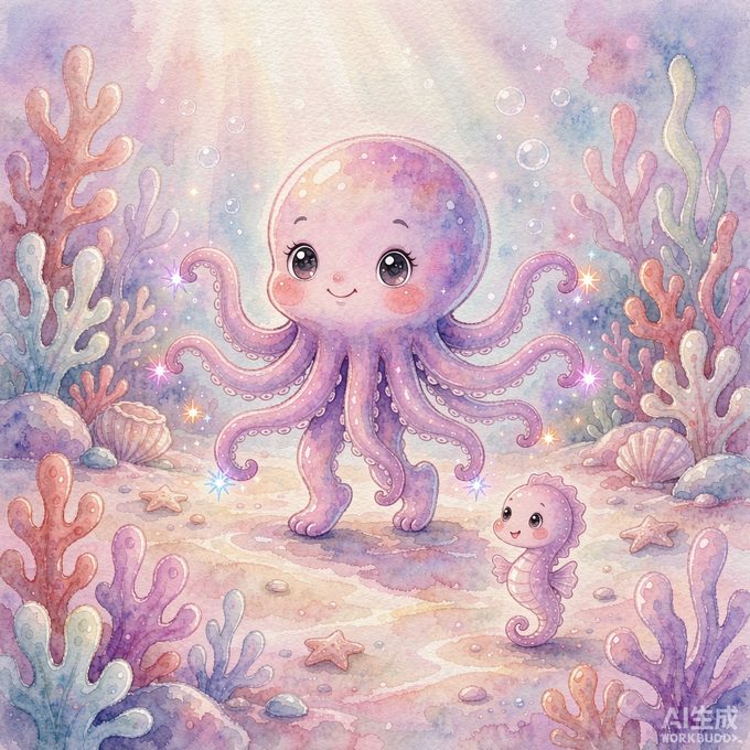 小章鱼奇奇的两条小脚丫