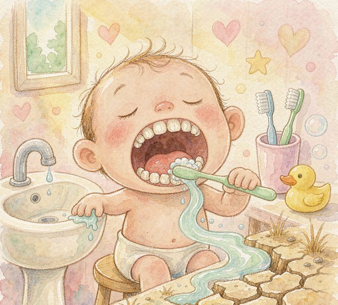 牙齿的洗澡水