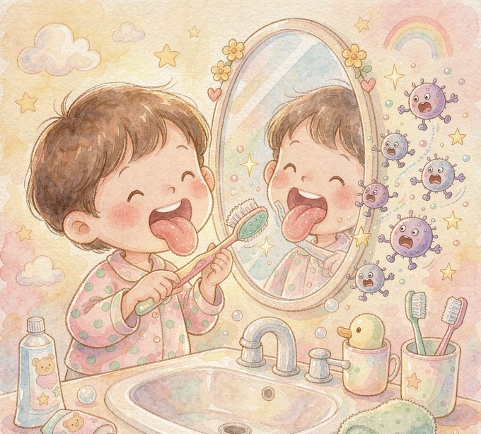 舌头上的白霜
