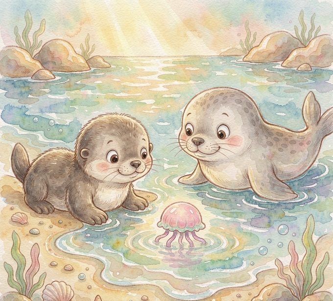 小海獭淘淘的小水母
