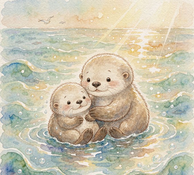 小海獭淘淘当小老师