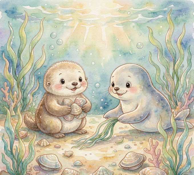 小海獭淘淘的一半一半