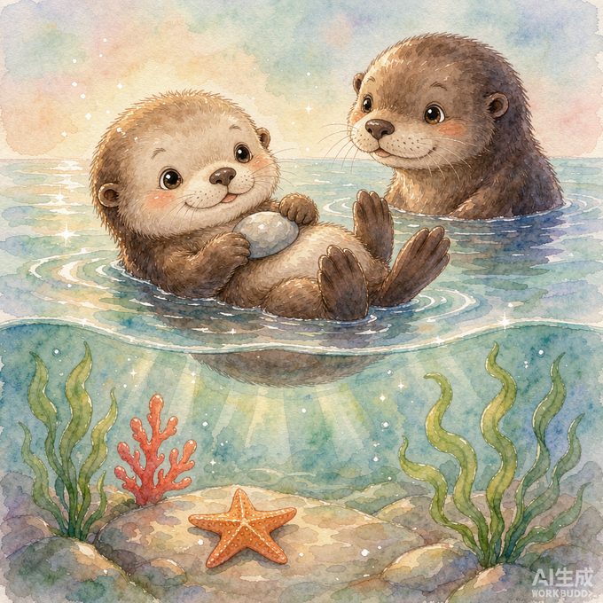 小海獭淘淘的海底小地图