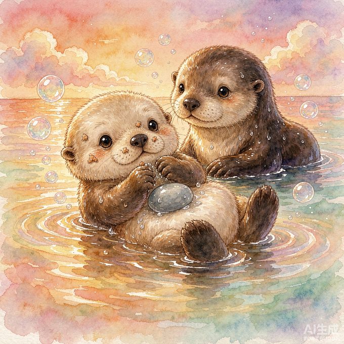小海獭淘淘的哗啦哗啦搓澡歌