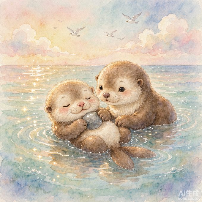 小海獭淘淘的小瞌睡