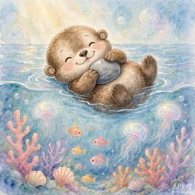 《小海獭淘淘的防水小门》