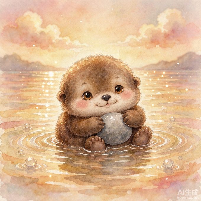 小海獭淘淘的小气球
