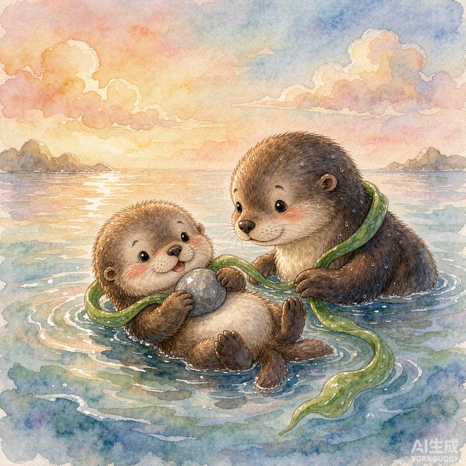 小海獭淘淘的等一等