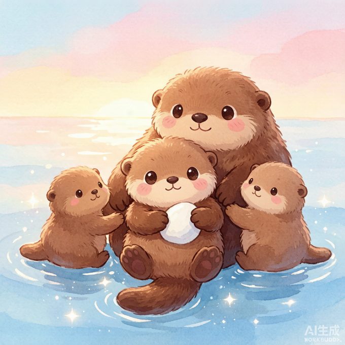 小海獭淘淘的牵手小船
