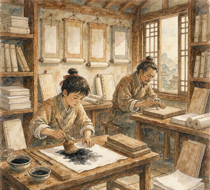 长夜拾灯·其三十七　字口立着