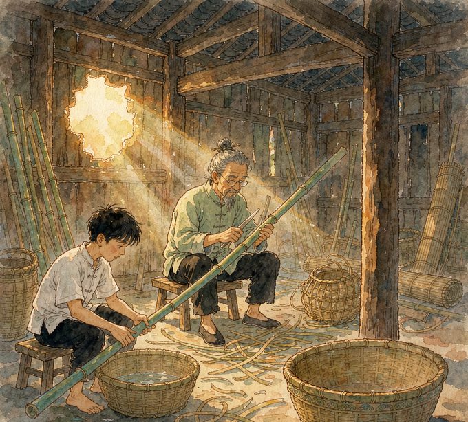 长夜拾灯·其二十六　泡软了再弯