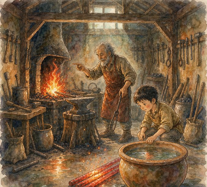 长夜拾灯·其二十三　刚好那一口水