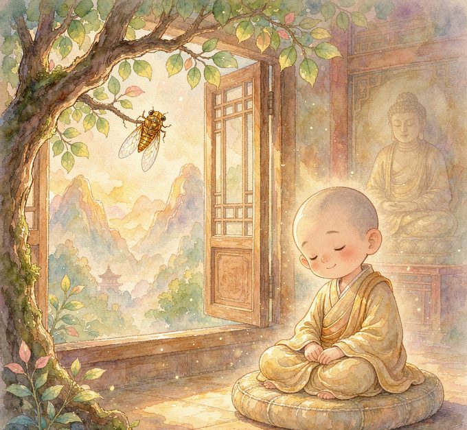 灵山上的小金蝉