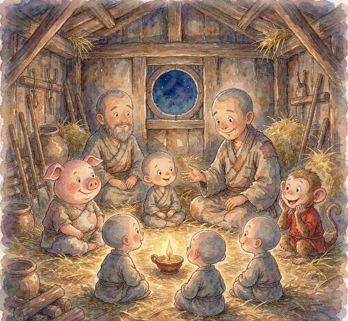 宝林寺的暖柴房
