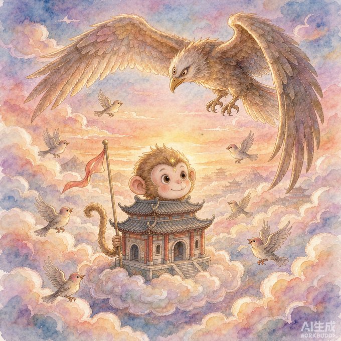 二郎神和孙悟空比本领