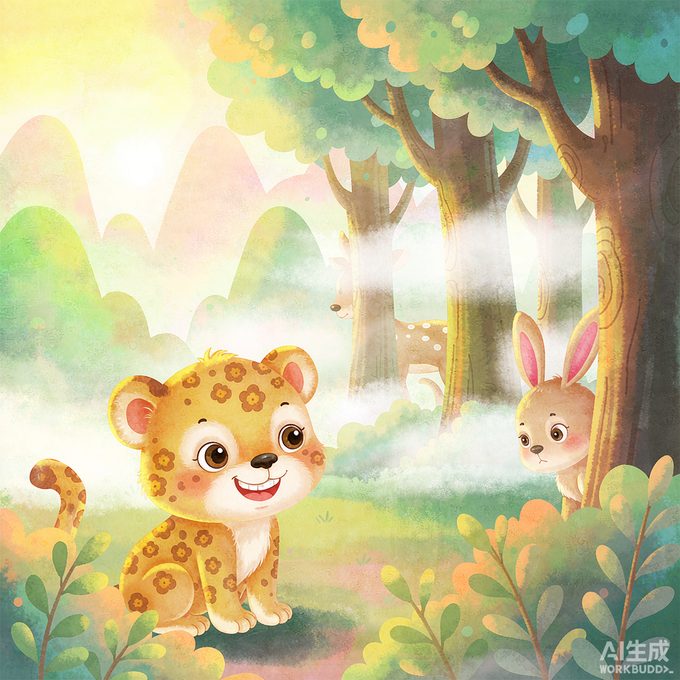 隐雾山的小花豹