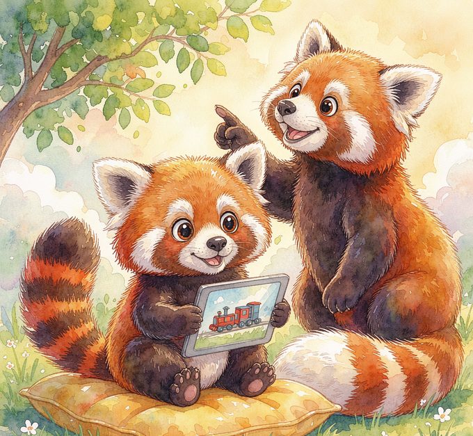 《小熊猫盼盼的眼睛亮晶晶》