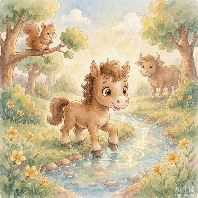 《小马嗒嗒过小河》